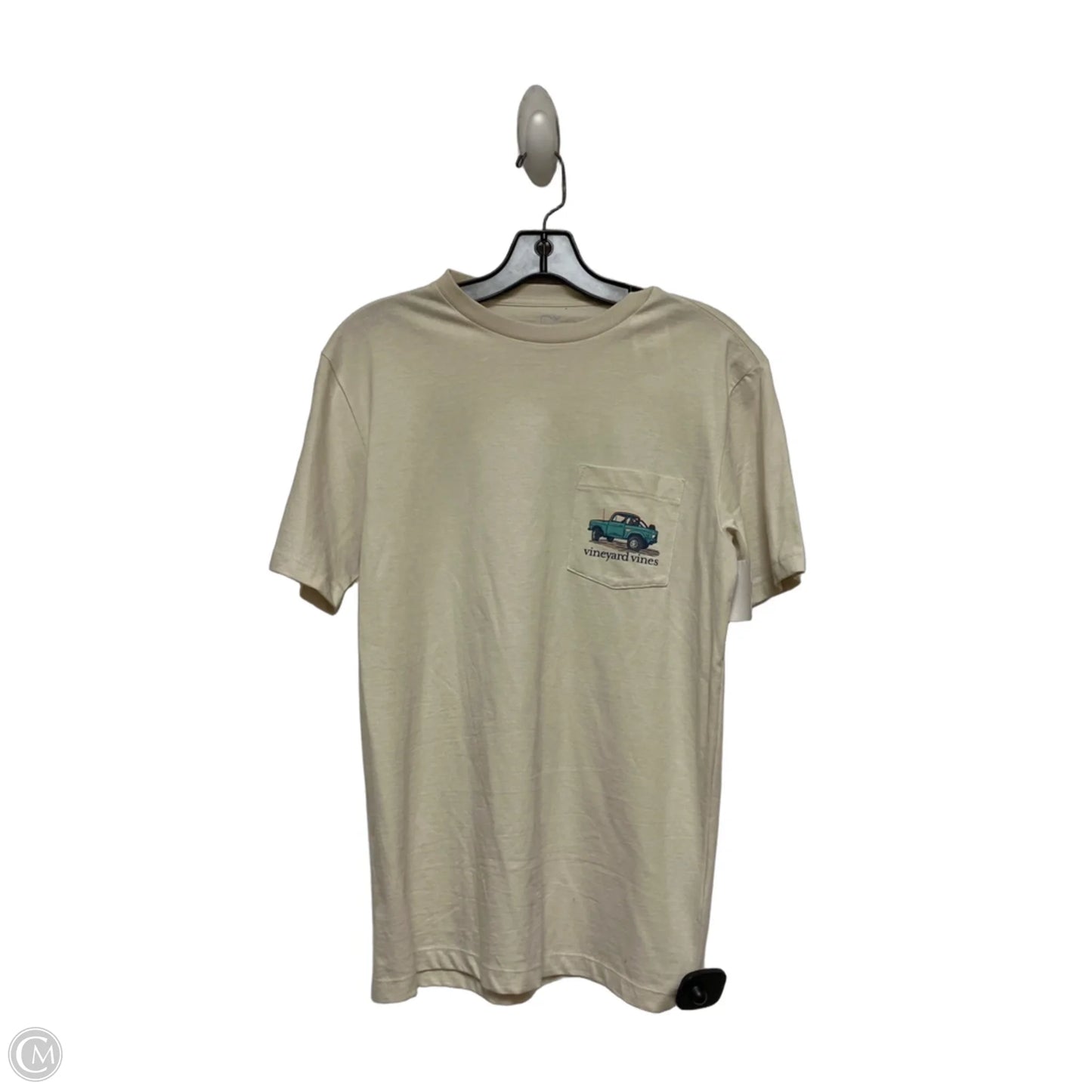 Top Short Sleeve Basic By Vineyard Vines In Tan, Size: Xs
