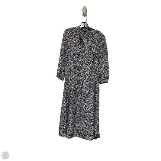 Dress Casual Maxi By Lauren By Ralph Lauren In Blue & White, Size: L