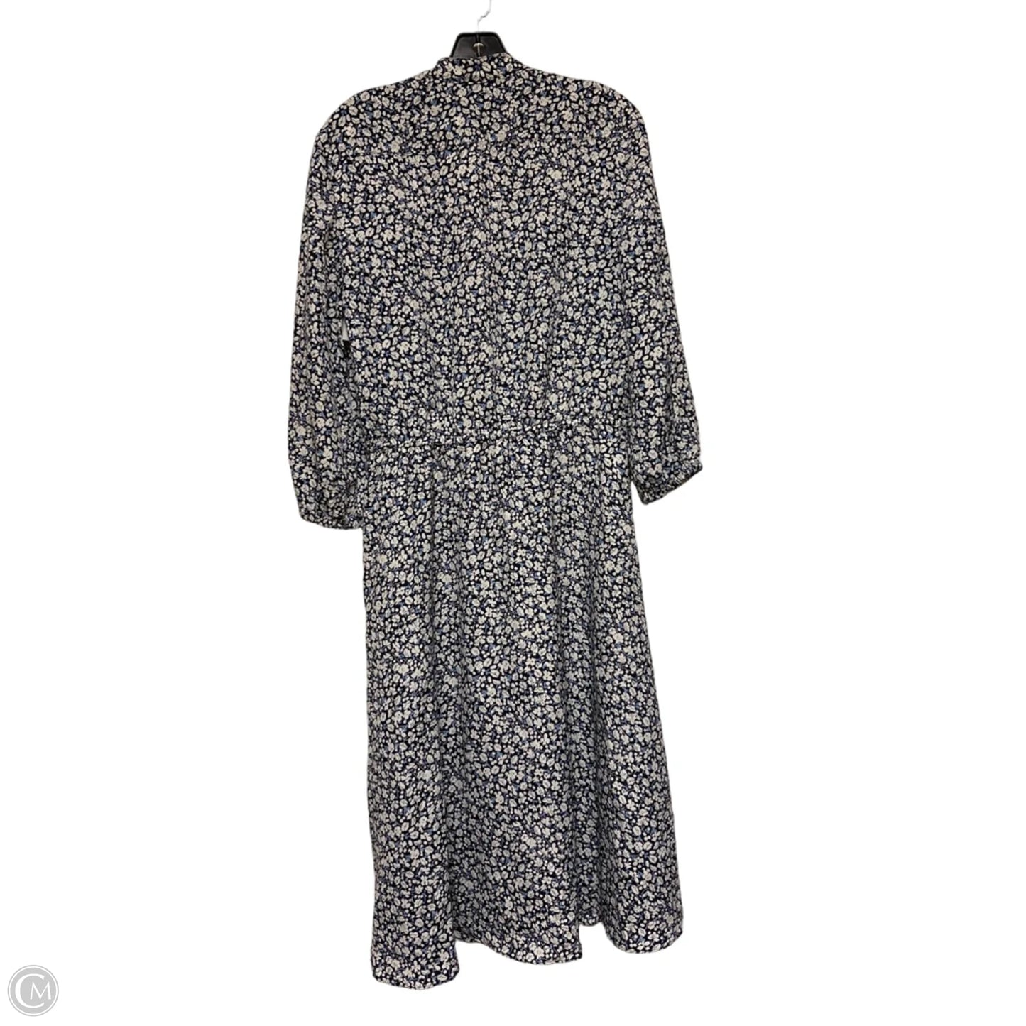 Dress Casual Maxi By Lauren By Ralph Lauren In Blue & White, Size: L
