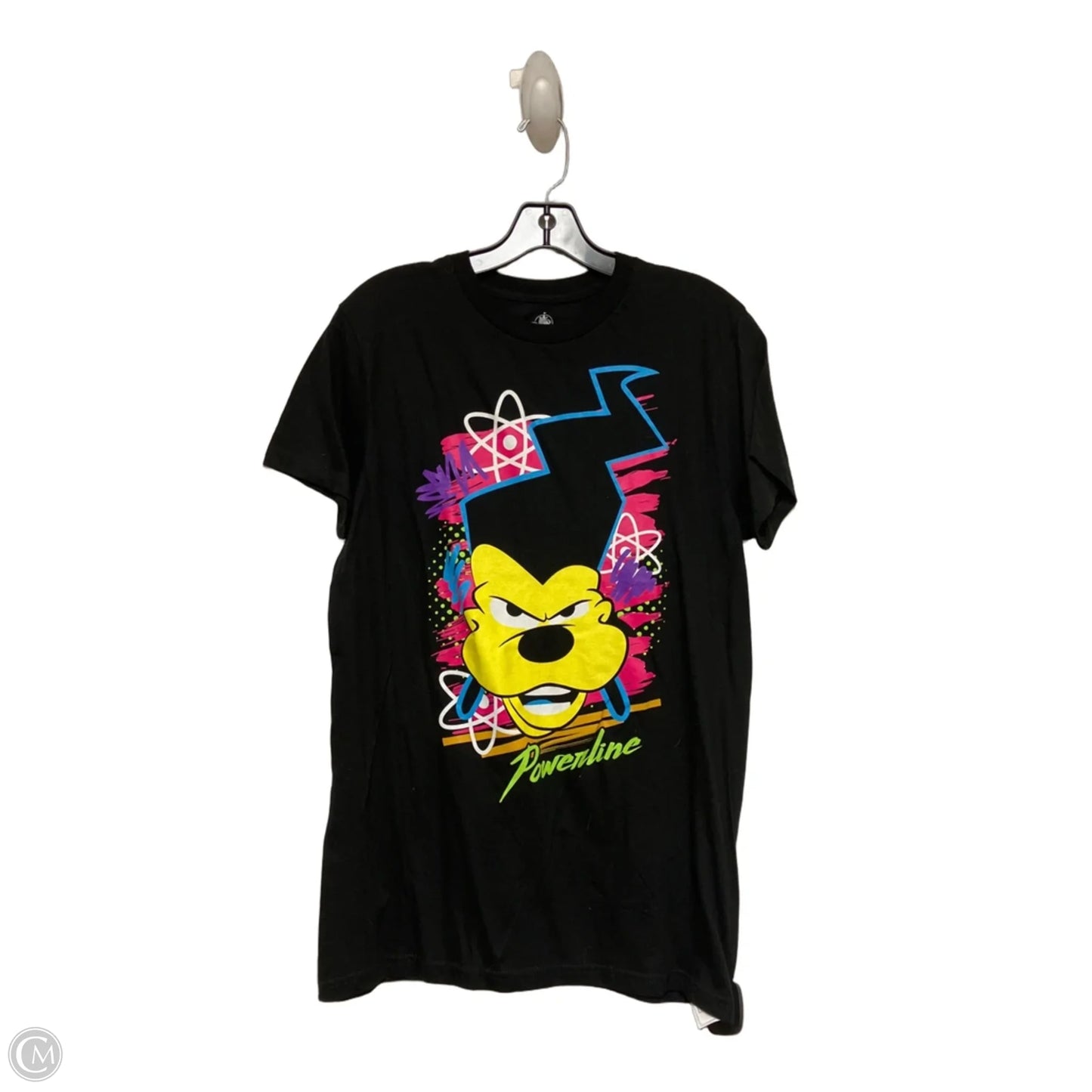 Top Short Sleeve Basic By Disney Store In Black & Yellow, Size: M
