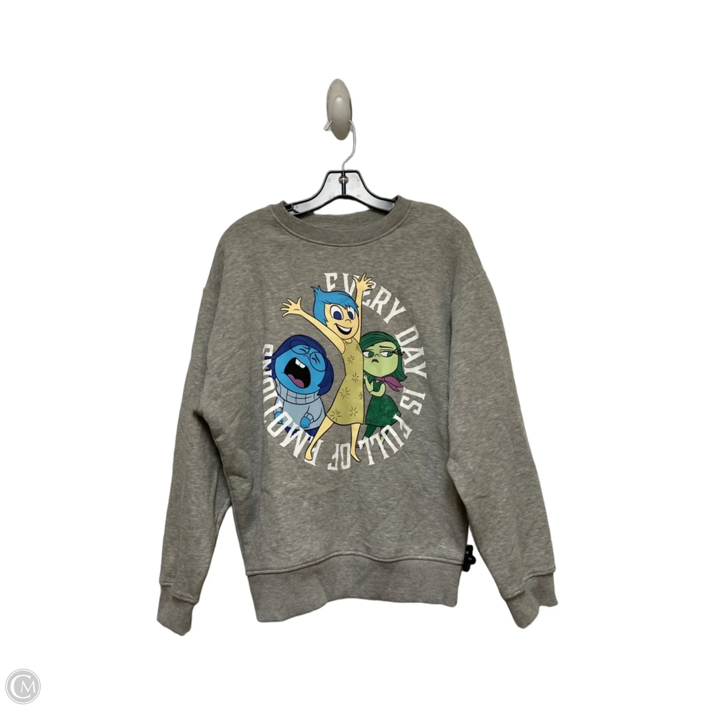 Sweatshirt Crewneck By Primark In Grey, Size: S