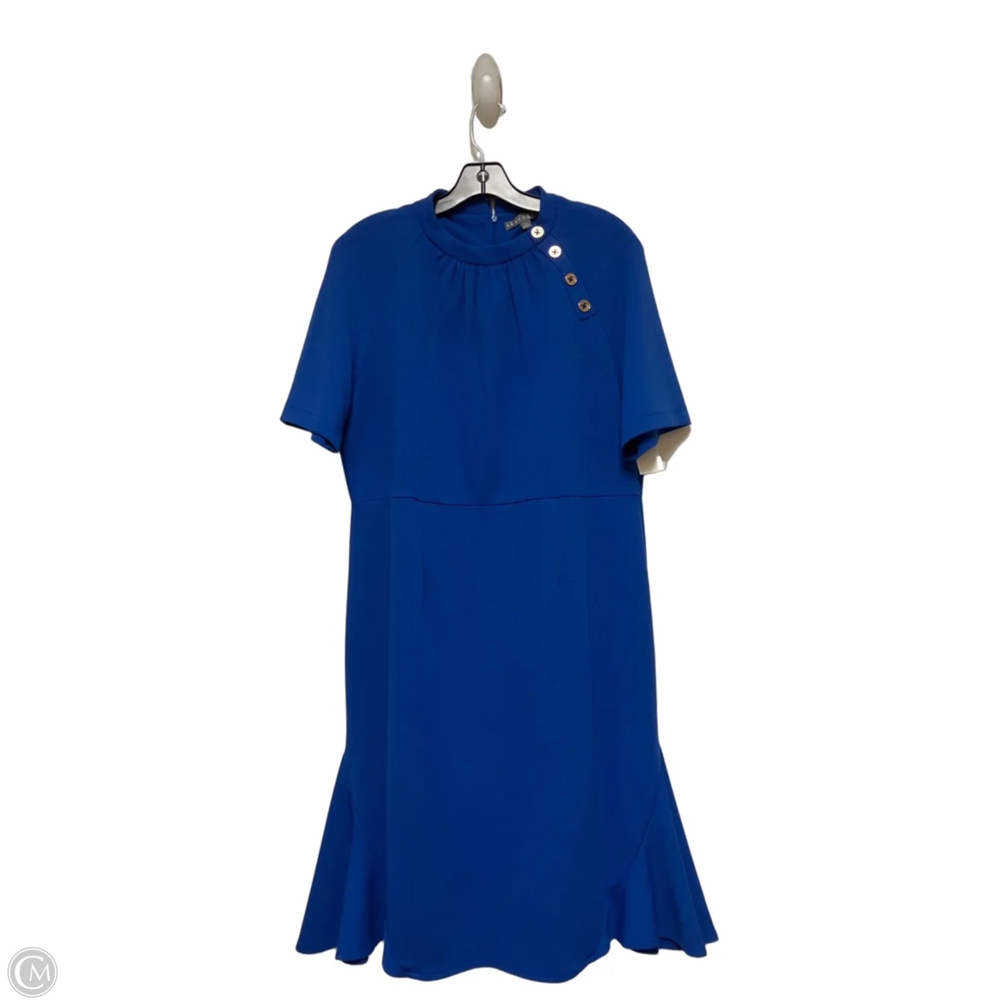 Dress Casual Midi By Sharagano In Blue, Size: Xl