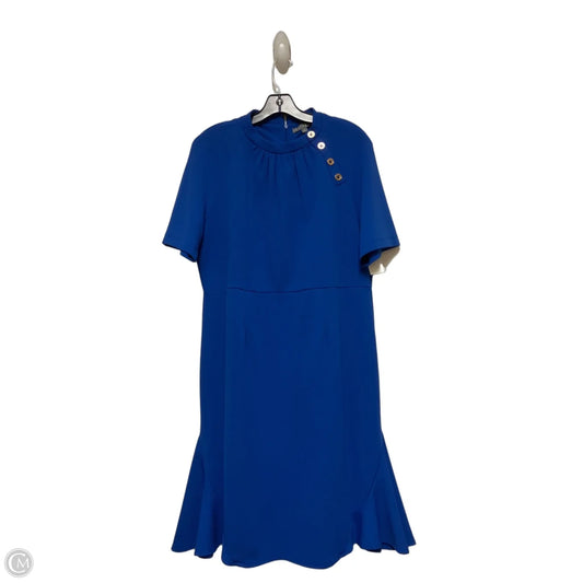 Dress Casual Midi By Sharagano In Blue, Size: Xl