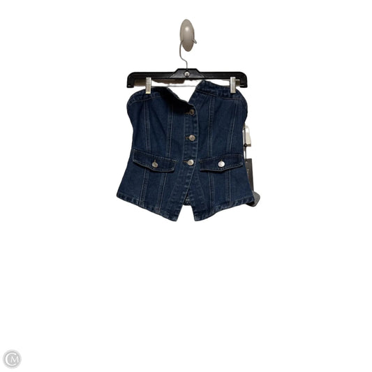 Top Sleeveless By Clothes Mentor In Blue Denim, Size: S
