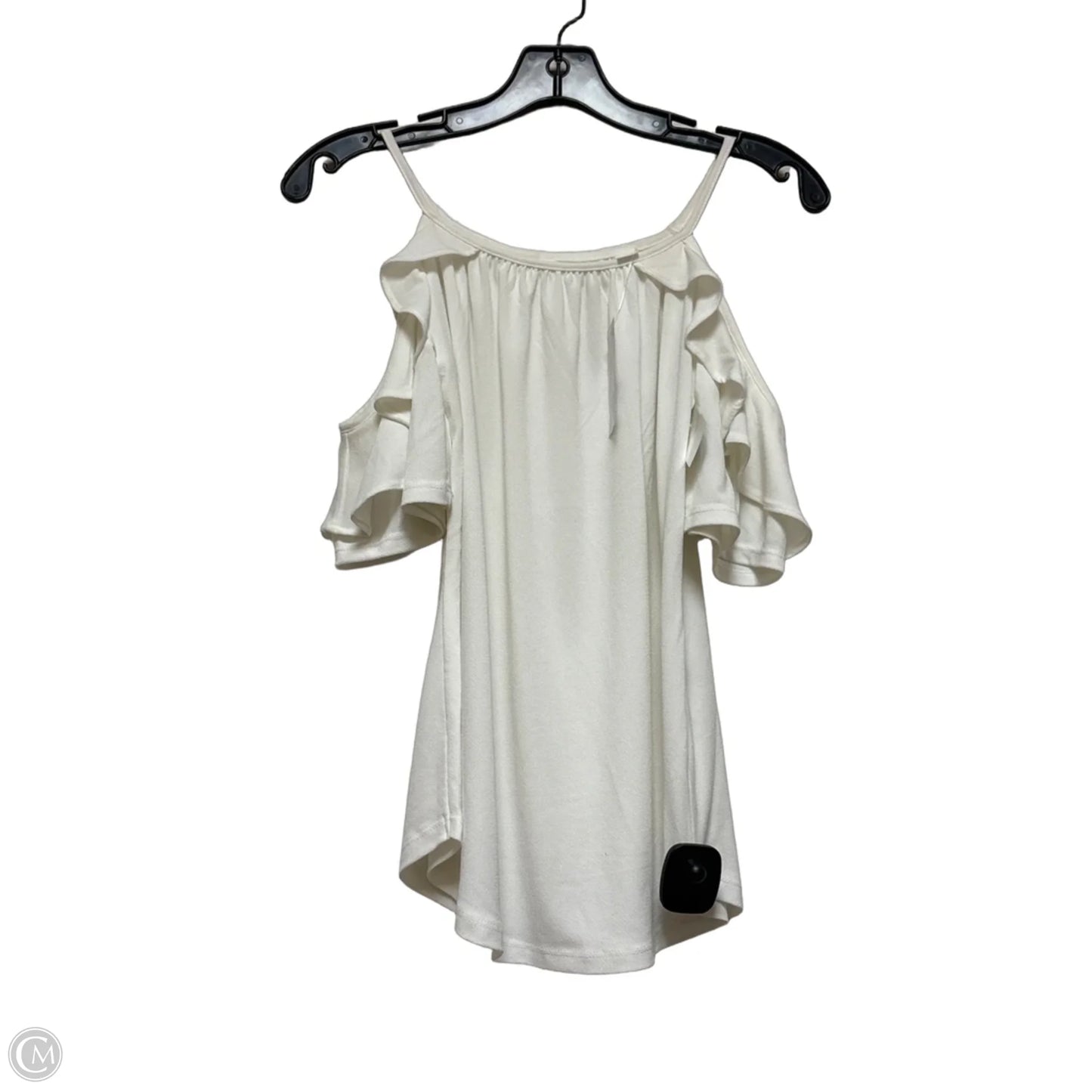 Top Short Sleeve By New York And Co In White, Size: Xs