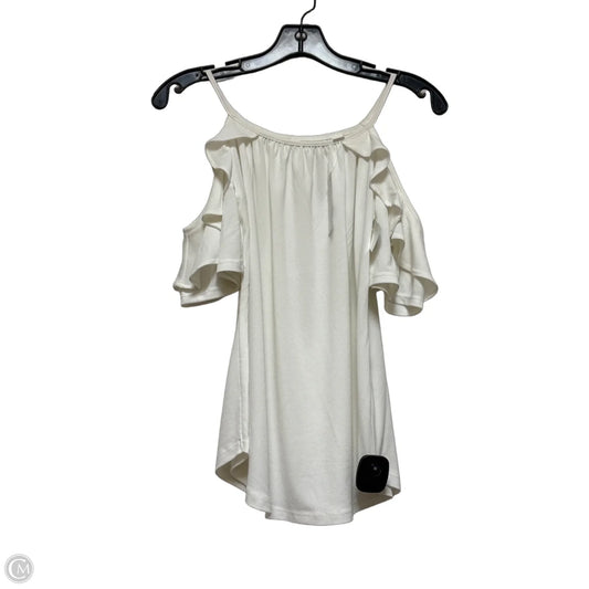Top Short Sleeve By New York And Co In White, Size: Xs