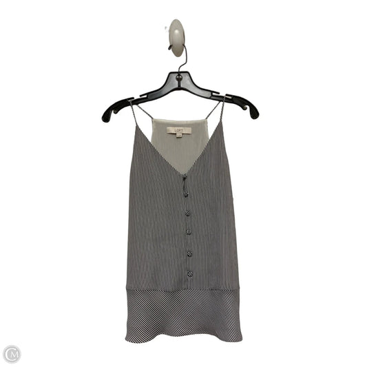 Top Sleeveless By Loft In Striped Pattern, Size: Xs