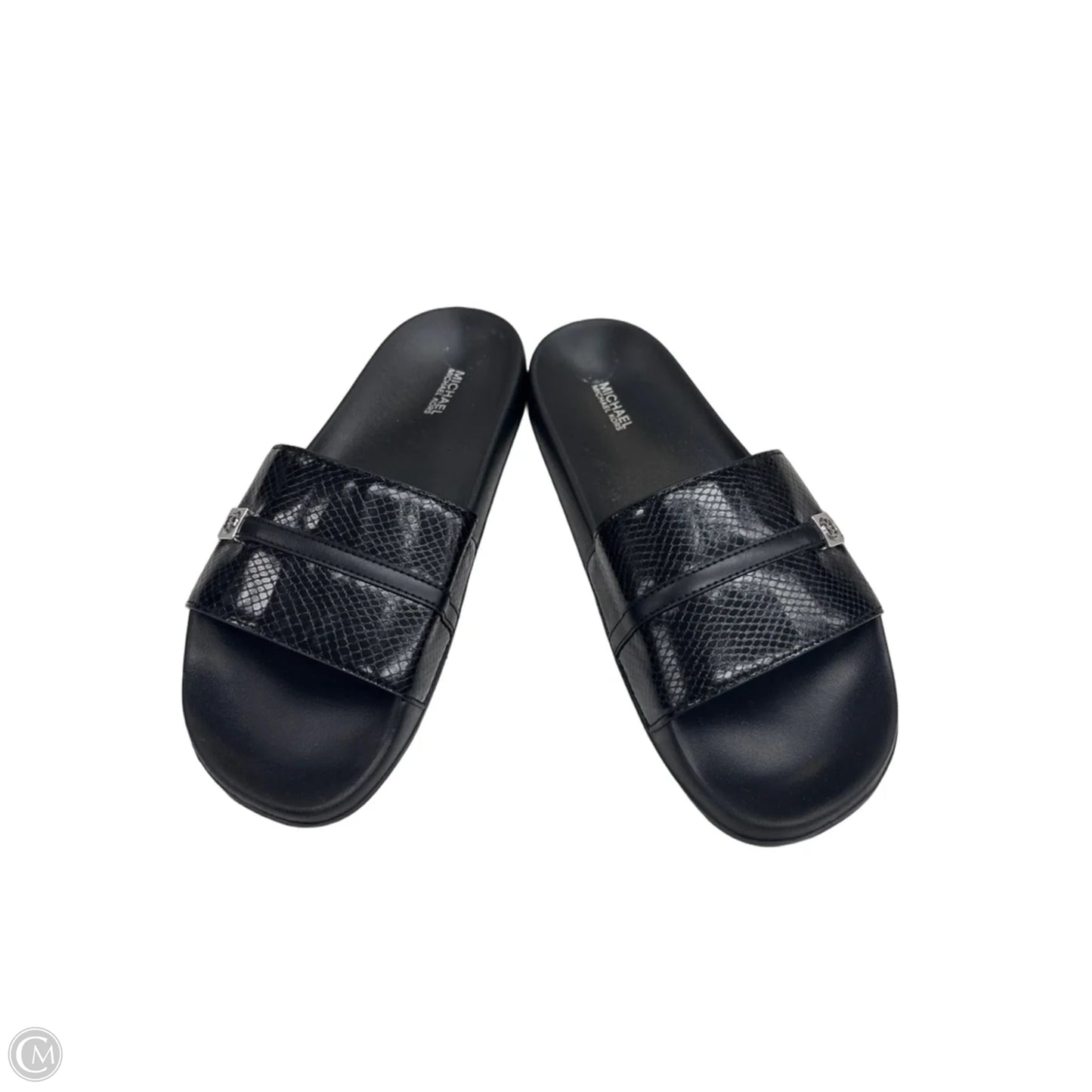 Sandals Flats By Michael By Michael Kors In Black, Size: 9