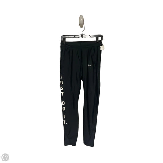 Athletic Leggings By Nike Apparel In Black, Size: M