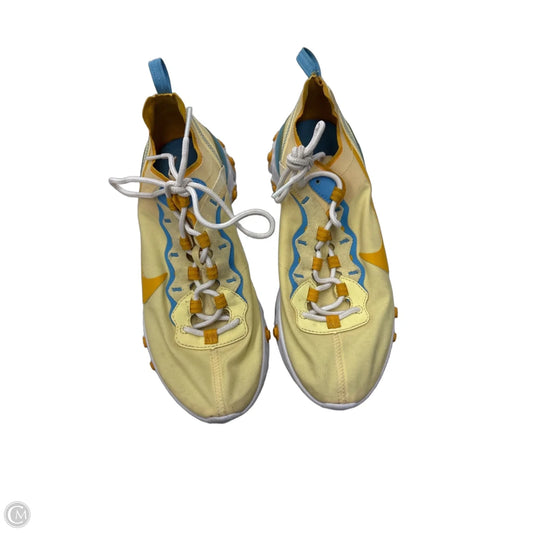 Shoes Athletic By Nike In Blue & Yellow, Size: 10