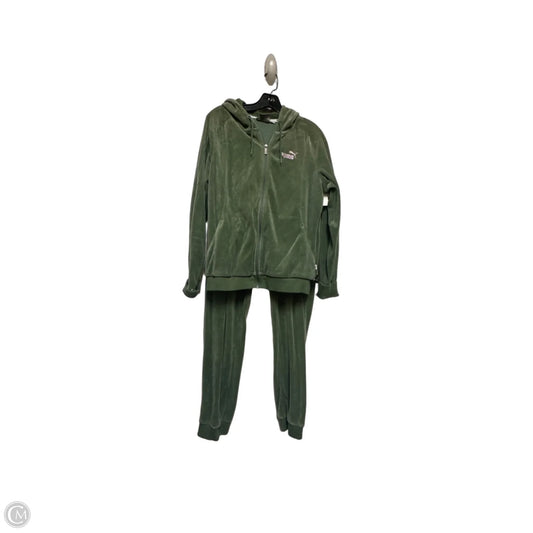 Pants Set 2pc By Puma In Green, Size: Xl