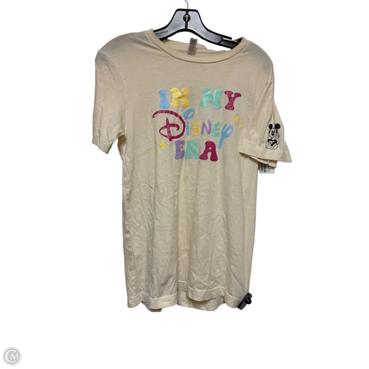 Top Short Sleeve Basic By Canvas In Tan, Size: M