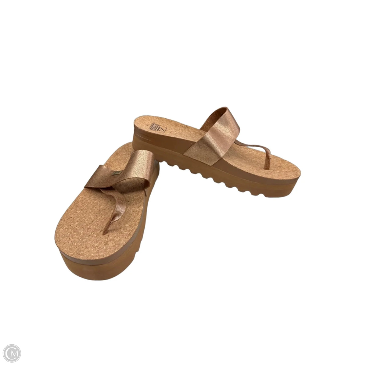 Sandals Heels Platform By Reef In Brown, Size: 10
