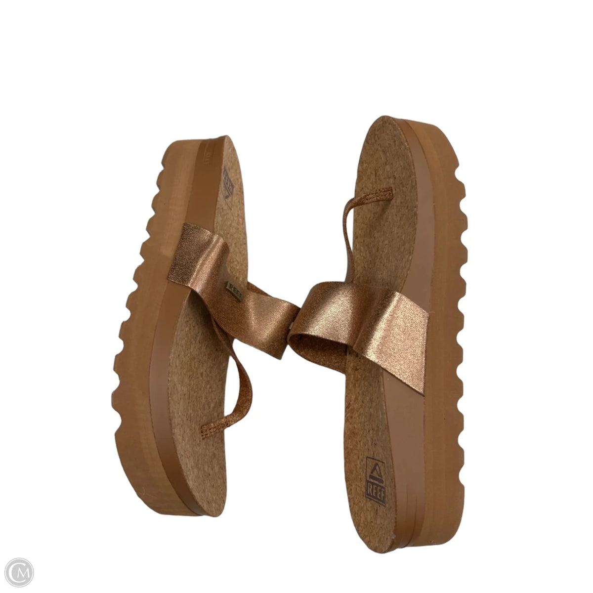 Sandals Heels Platform By Reef In Brown, Size: 10