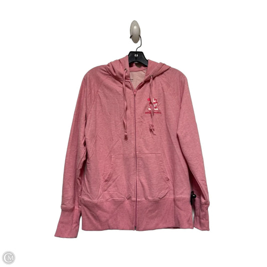 Sweatshirt Hoodie By Disney Store In Pink, Size: M