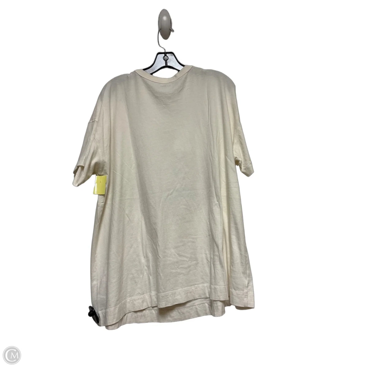 Top Short Sleeve Basic By Old Navy In Cream, Size: Xl