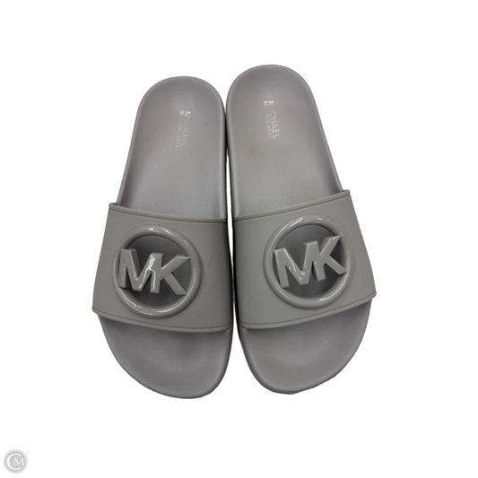 Sandals Flats By Michael By Michael Kors In Grey, Size: 6
