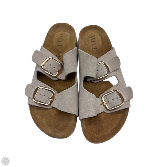 Sandals Flats By Wilt In Beige, Size: 6.5