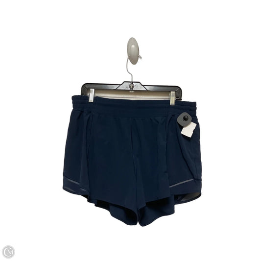 Athletic Shorts By Lululemon In Blue, Size: 16