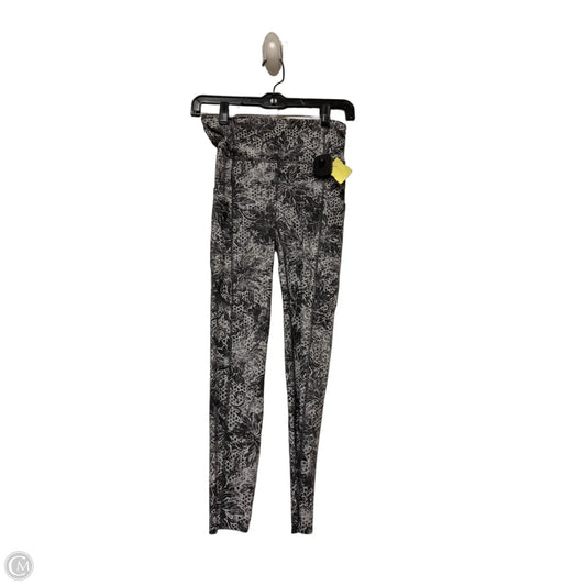Athletic Leggings By Lululemon In Grey & White, Size: 4