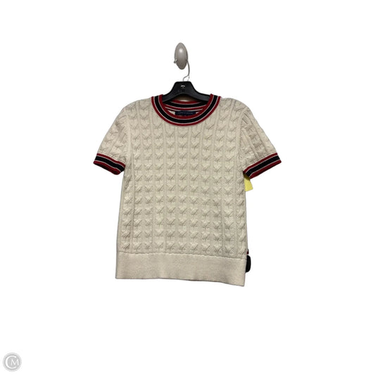 Top Short Sleeve By Tommy Hilfiger In Blue Red & White, Size: S