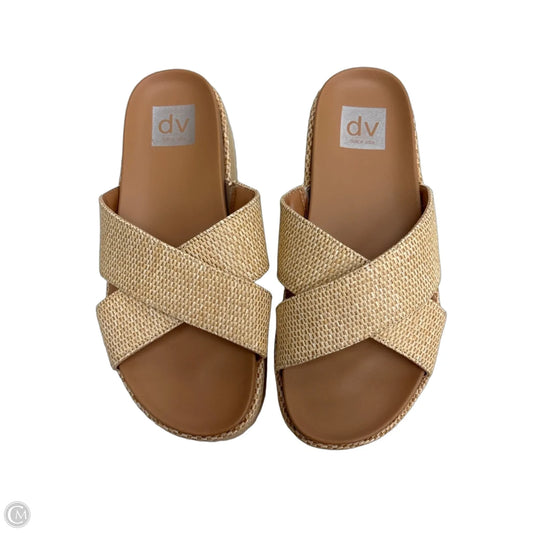 Sandals Heels Platform By Dolce Vita In Beige, Size: 6.5
