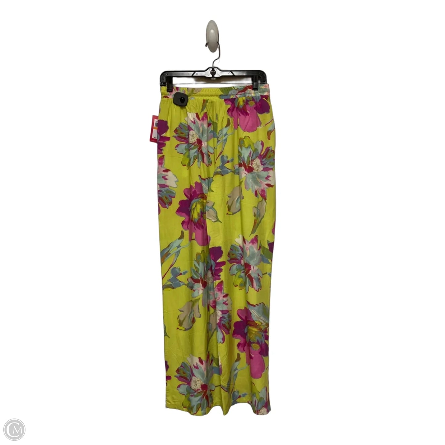 Pants Wide Leg By Vince Camuto In Green & Pink, Size: 4