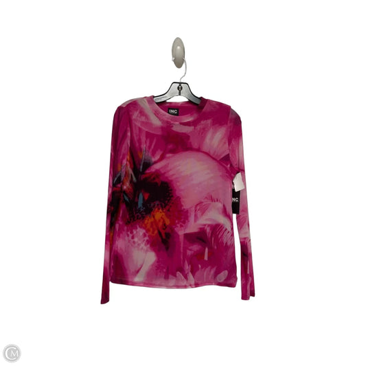 Top Long Sleeve By Inc In Pink, Size: S