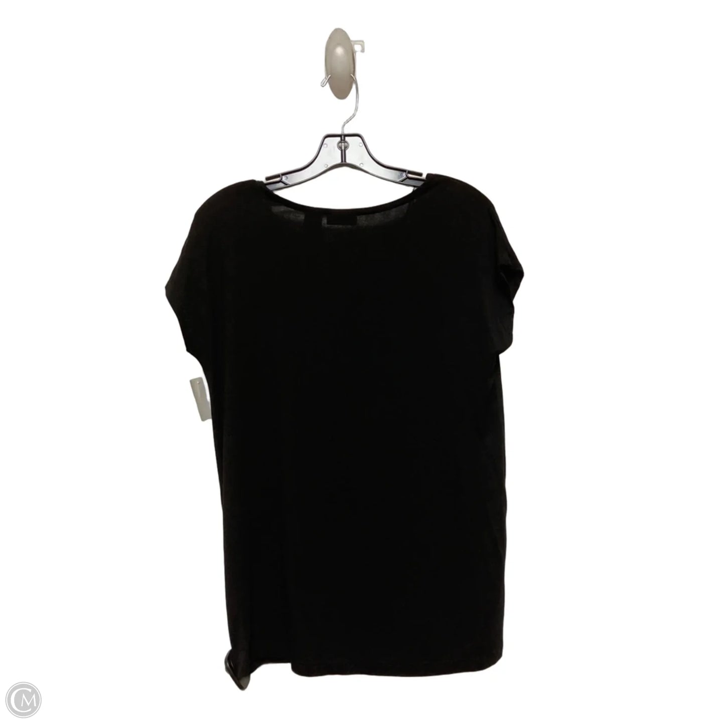 Top Short Sleeve By Tahari In Black, Size: M