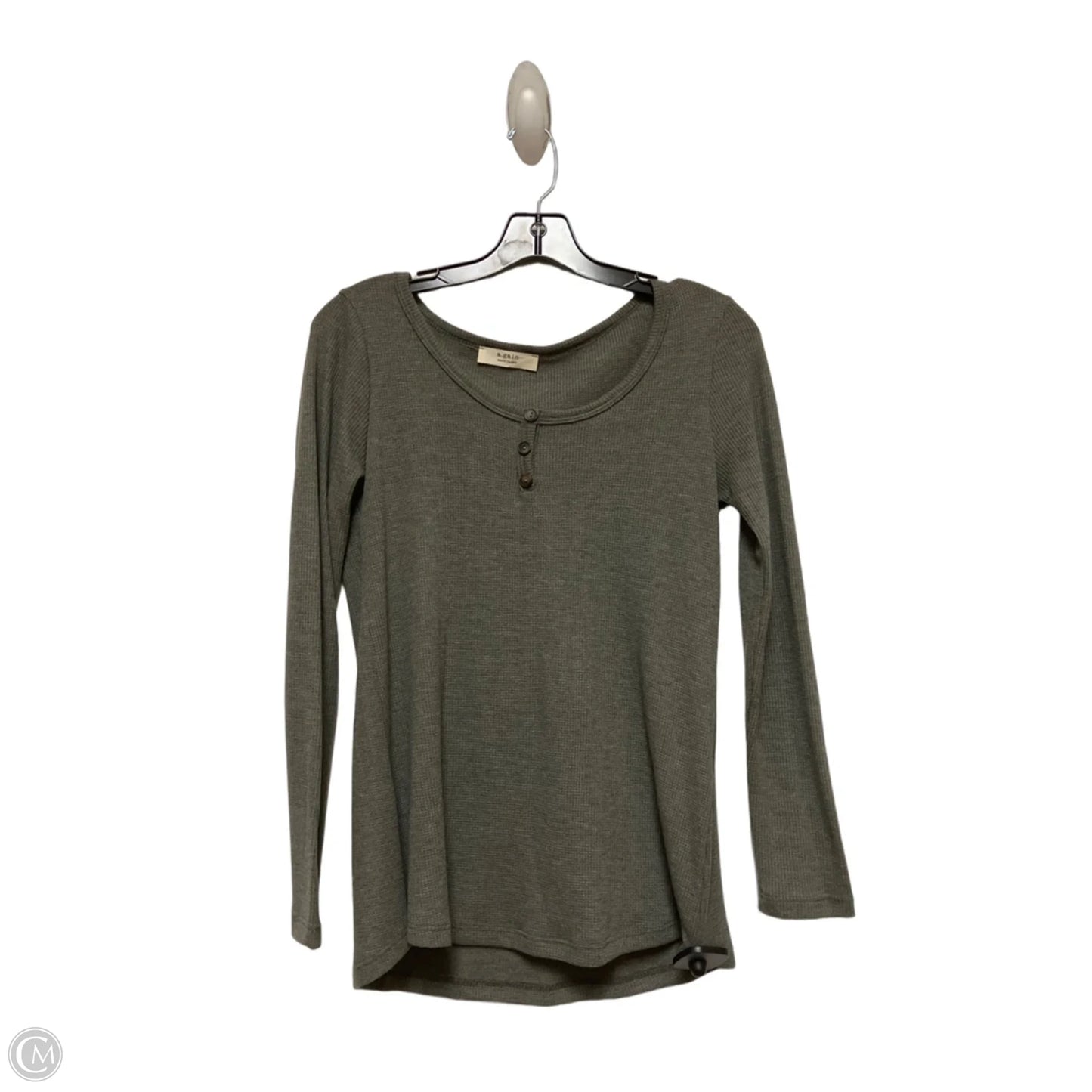 Top Long Sleeve Basic By Clothes Mentor In Grey, Size: S