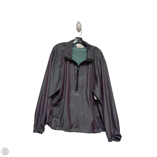 Jacket Windbreaker By Pacsun In Grey & Purple, Size: M