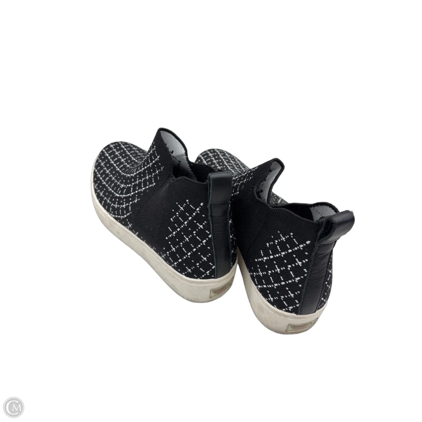 Shoes Flats By Skechers In Black & White, Size: 7.5
