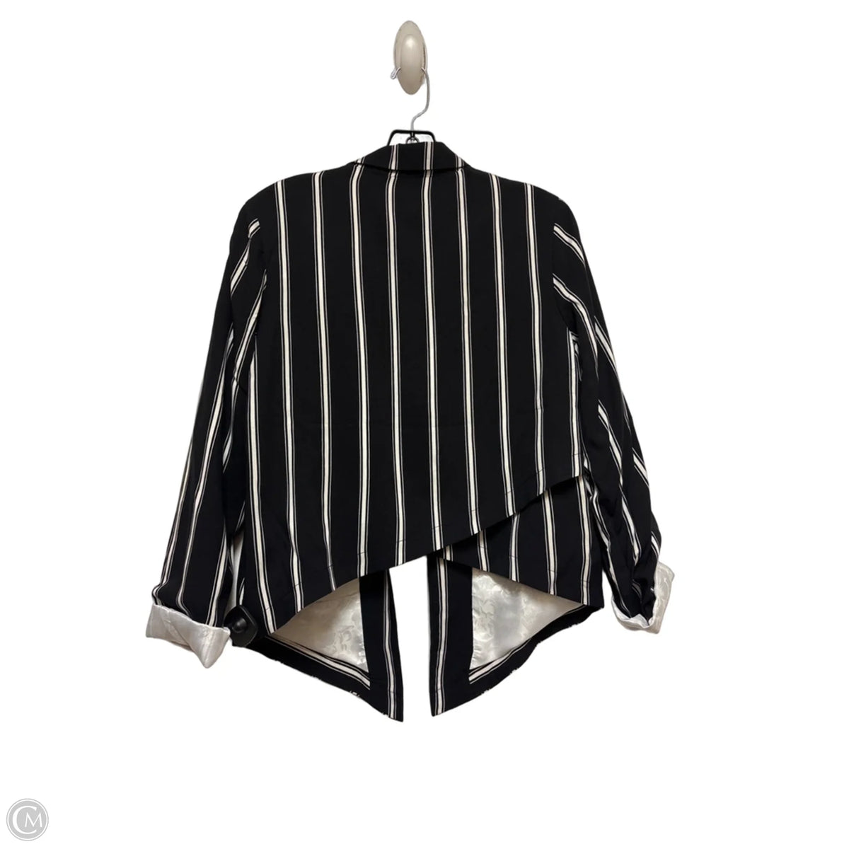 Blazer By Clothes Mentor In Black & White, Size: S