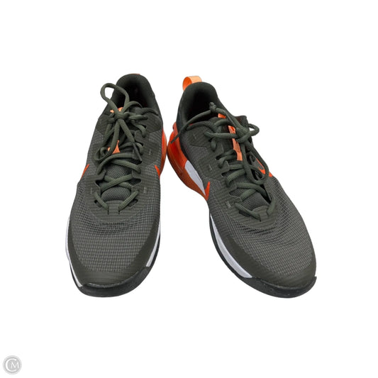 Shoes Sneakers By Nike In Green & Orange, Size: 7.5