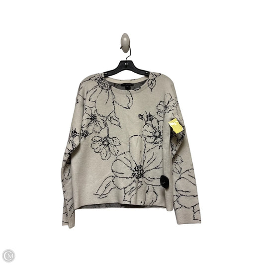 Sweater By Tahari In Black & White, Size: L