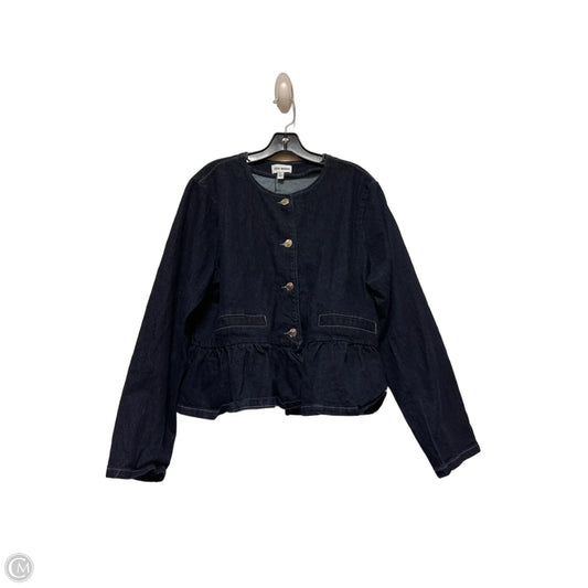 Top Long Sleeve By Steve Madden In Blue Denim, Size: Xl