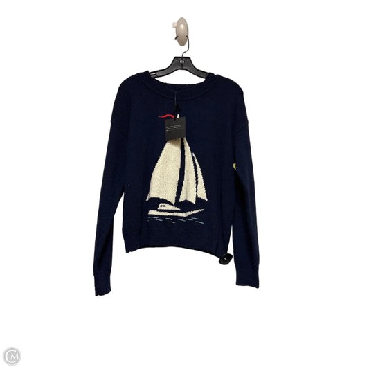 Sweater By Marled In Blue & Red & White, Size: M