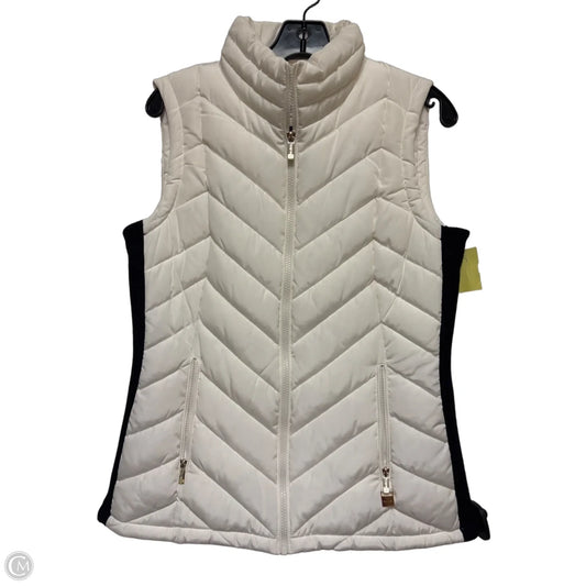 Vest Puffer & Quilted By Calvin Klein In White, Size: S