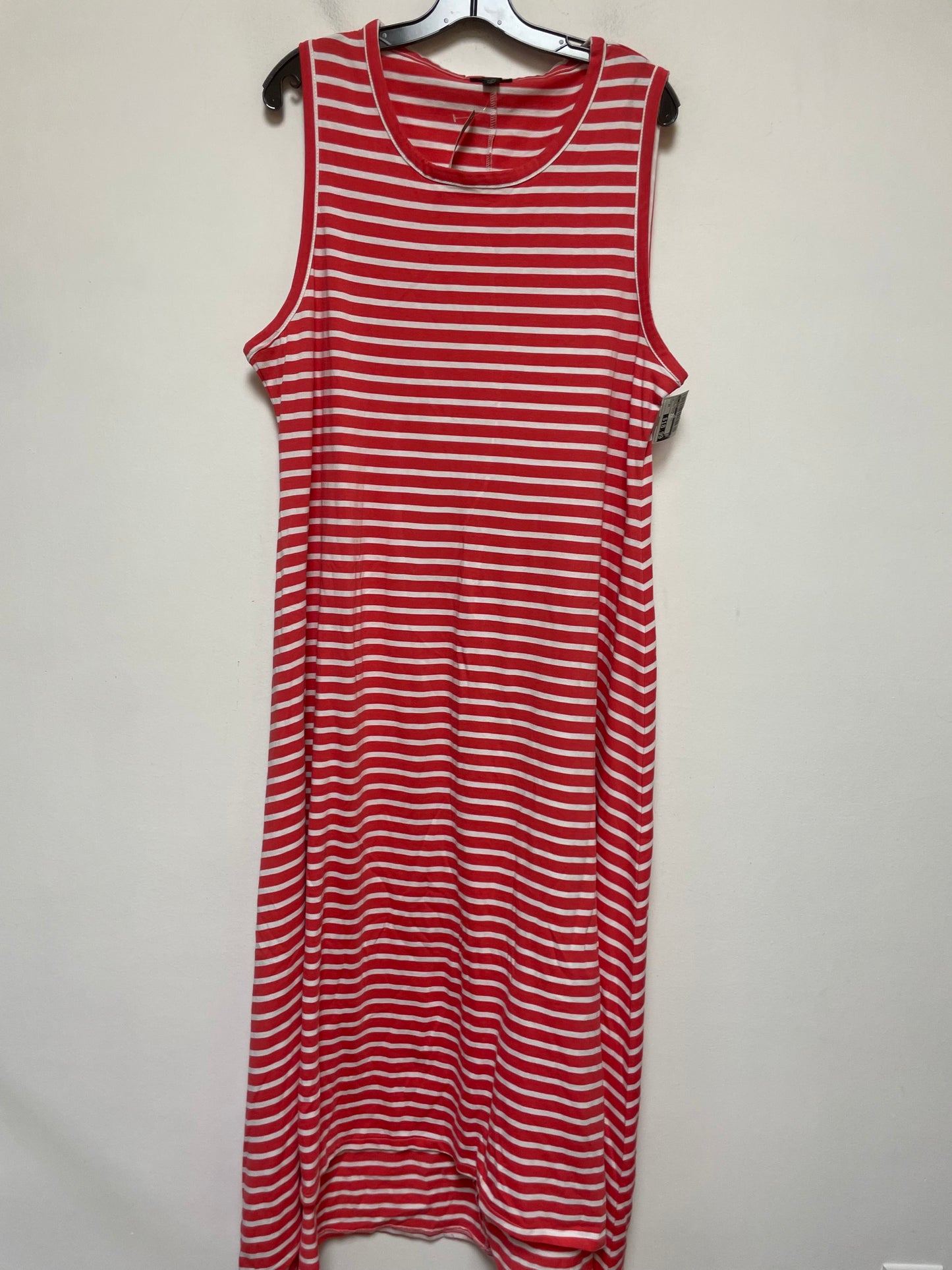 Striped Pattern Dress Casual Maxi J. Crew, Size 2x