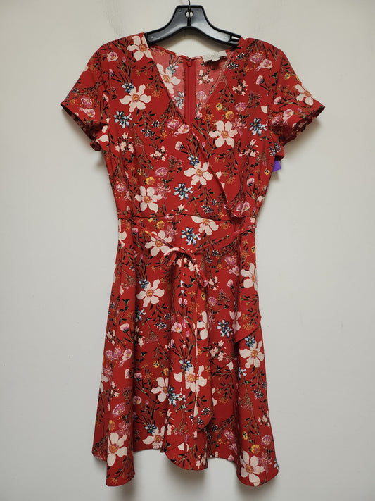 Floral Print Dress Casual Short Loft, Size Petite   S