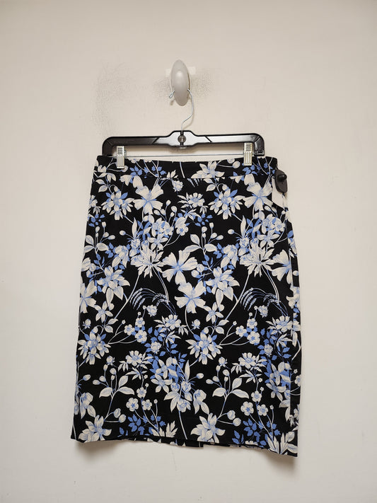 Floral Print Skirt Midi Talbots, Size 8