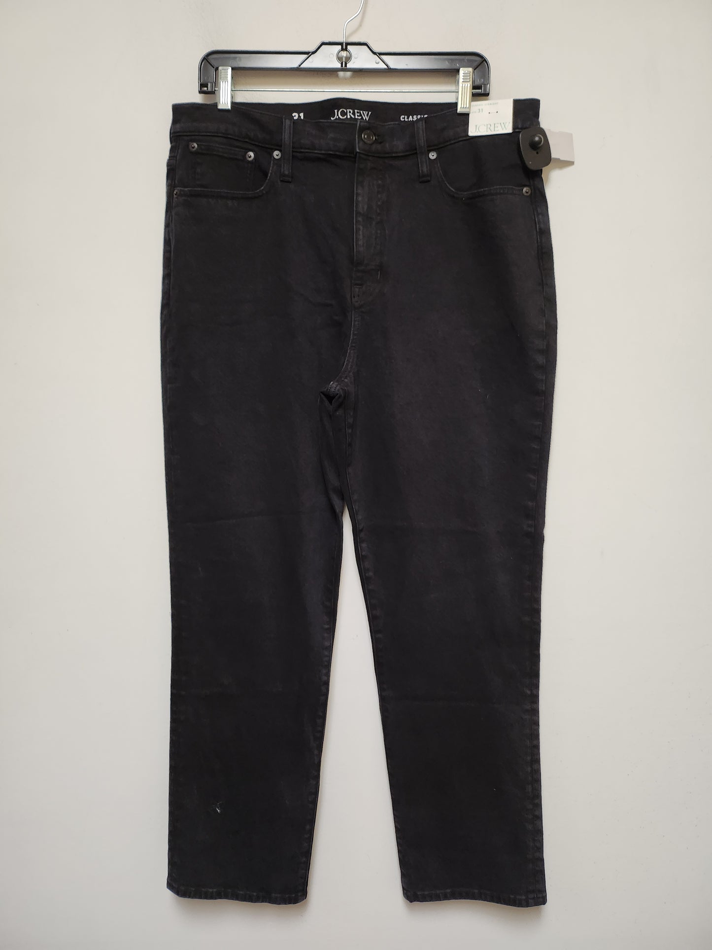 Jeans Straight By J. Crew In Black, Size: 8