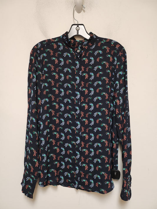 Top Long Sleeve By Loft In Multi-colored, Size: S