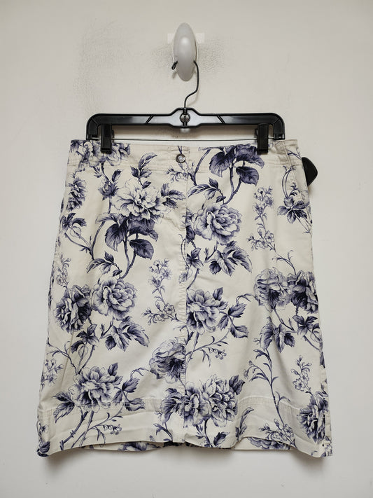 Skirt Mini & Short By Talbots In Floral Print, Size: 10