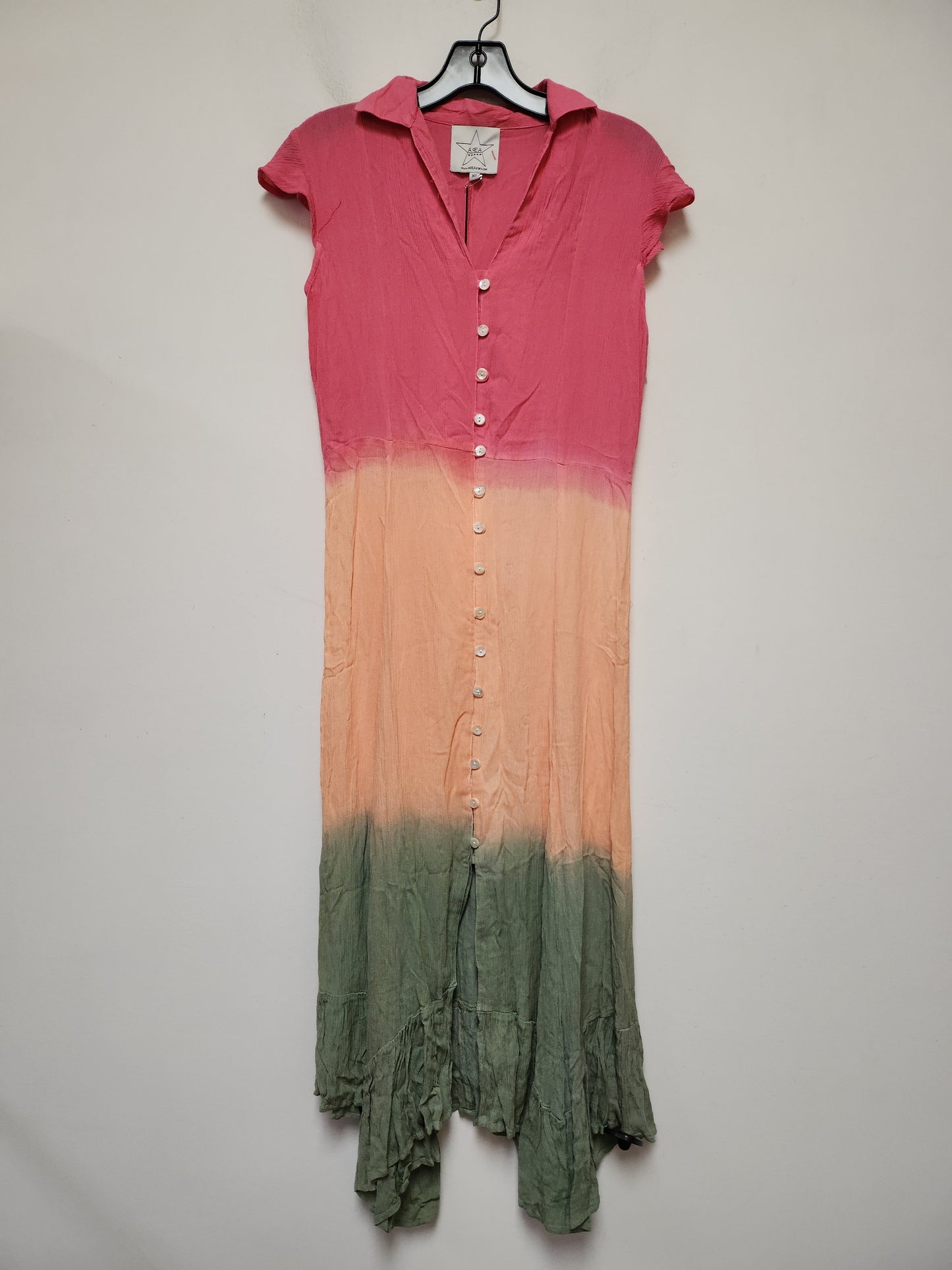 Dress Casual Midi By Clothes Mentor In Multi-colored, Size: Xs