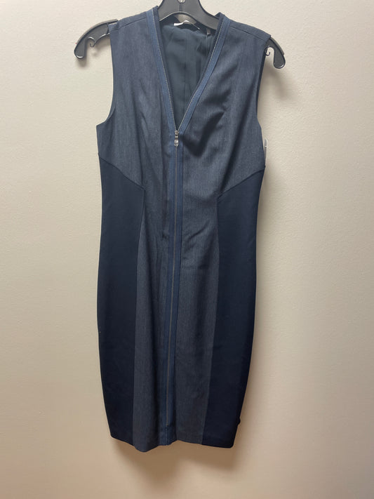 Dress Casual Midi By Tahari By Arthur Levine In Blue, Size: S