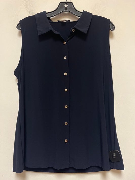 Top Sleeveless By Tommy Hilfiger In Navy, Size: Xl