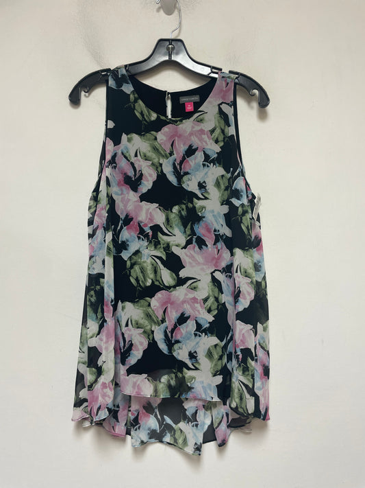 Top Sleeveless By Vince Camuto In Floral Print, Size: M