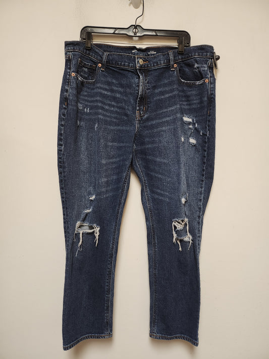 Jeans Boyfriend By Old Navy In Blue Denim, Size: 16