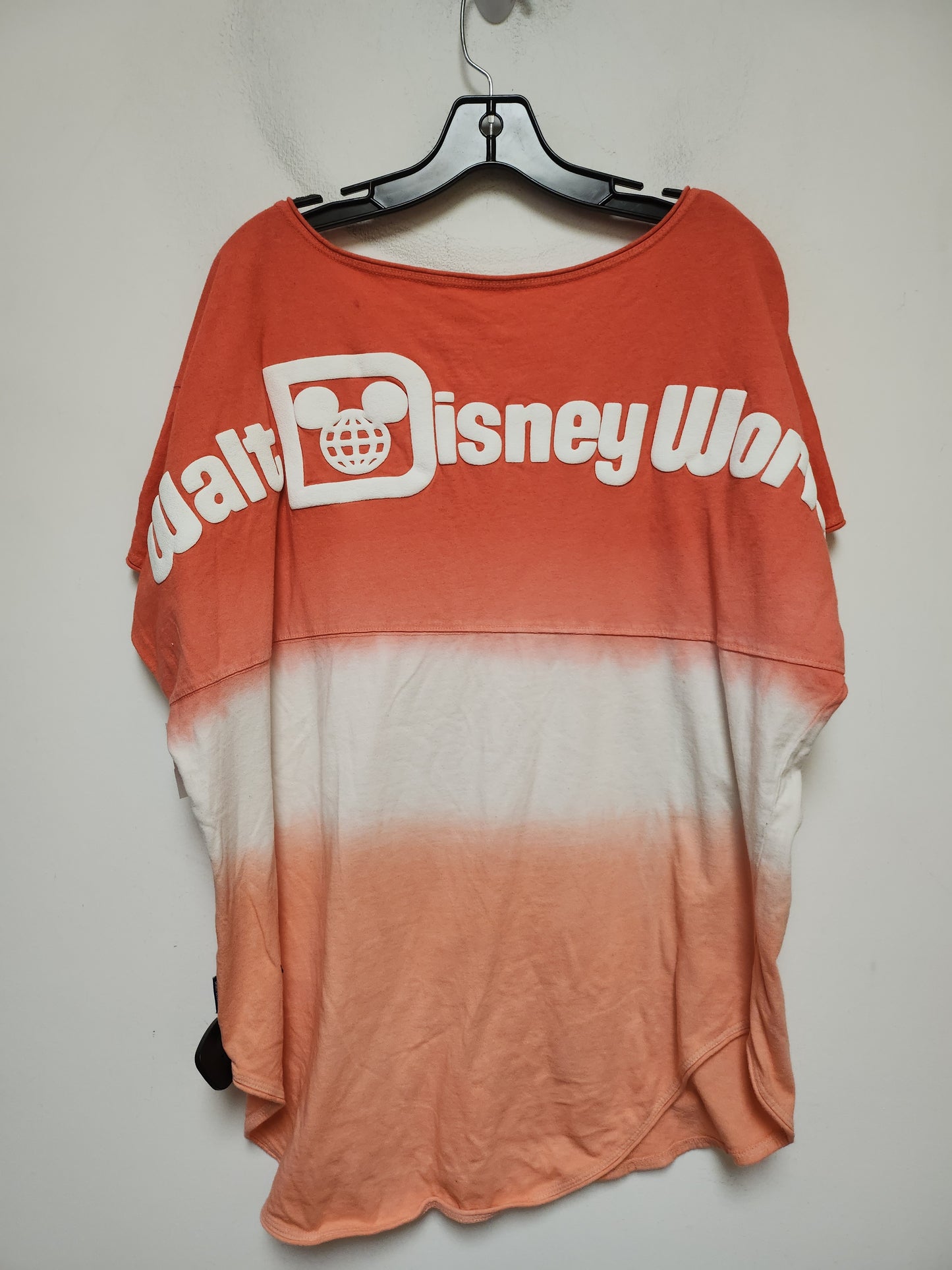 Top Short Sleeve By Walt Disney In Red & White, Size: M